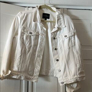Lucky Brand Off-White Denim Jacket
